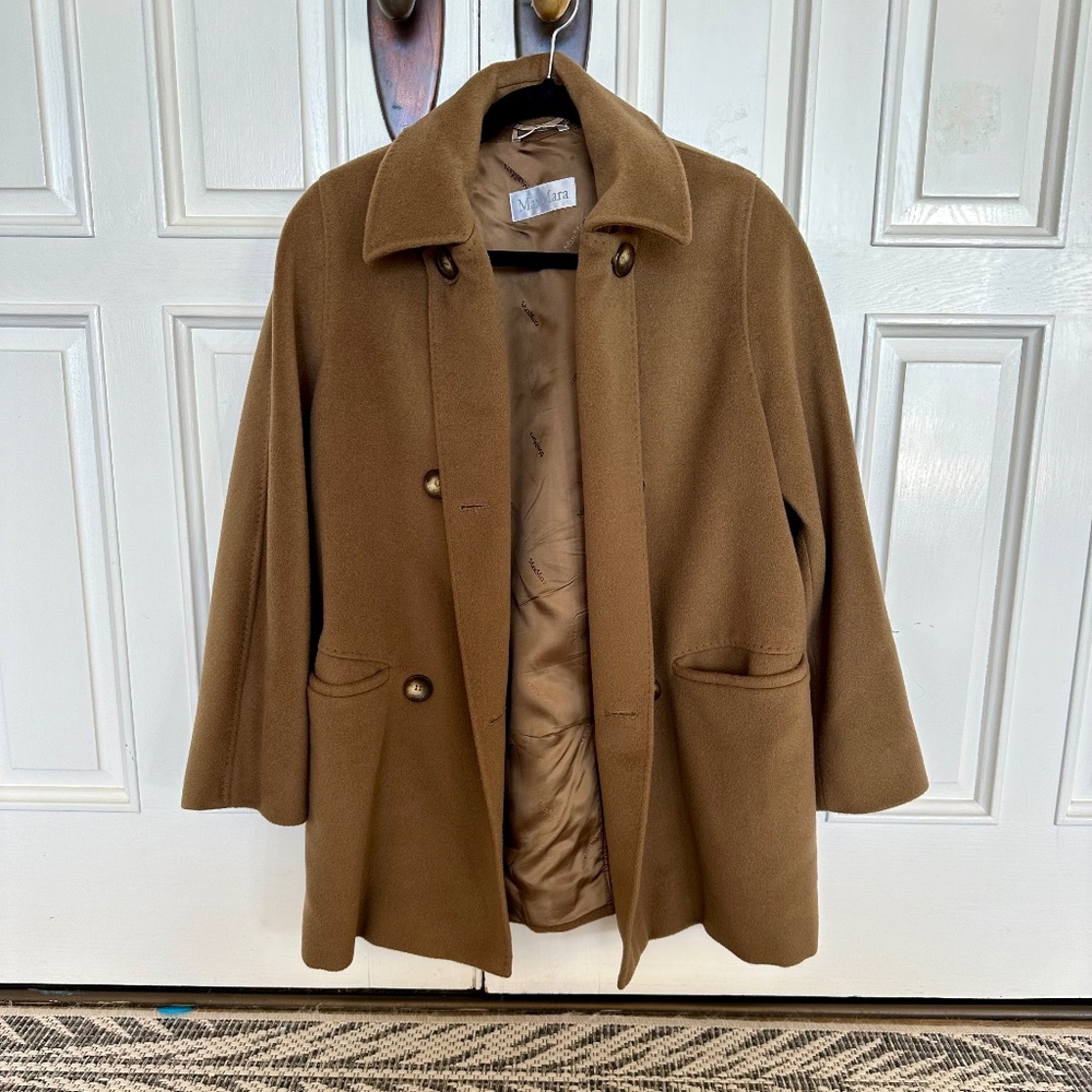 MaxMara Brown Pea Coat